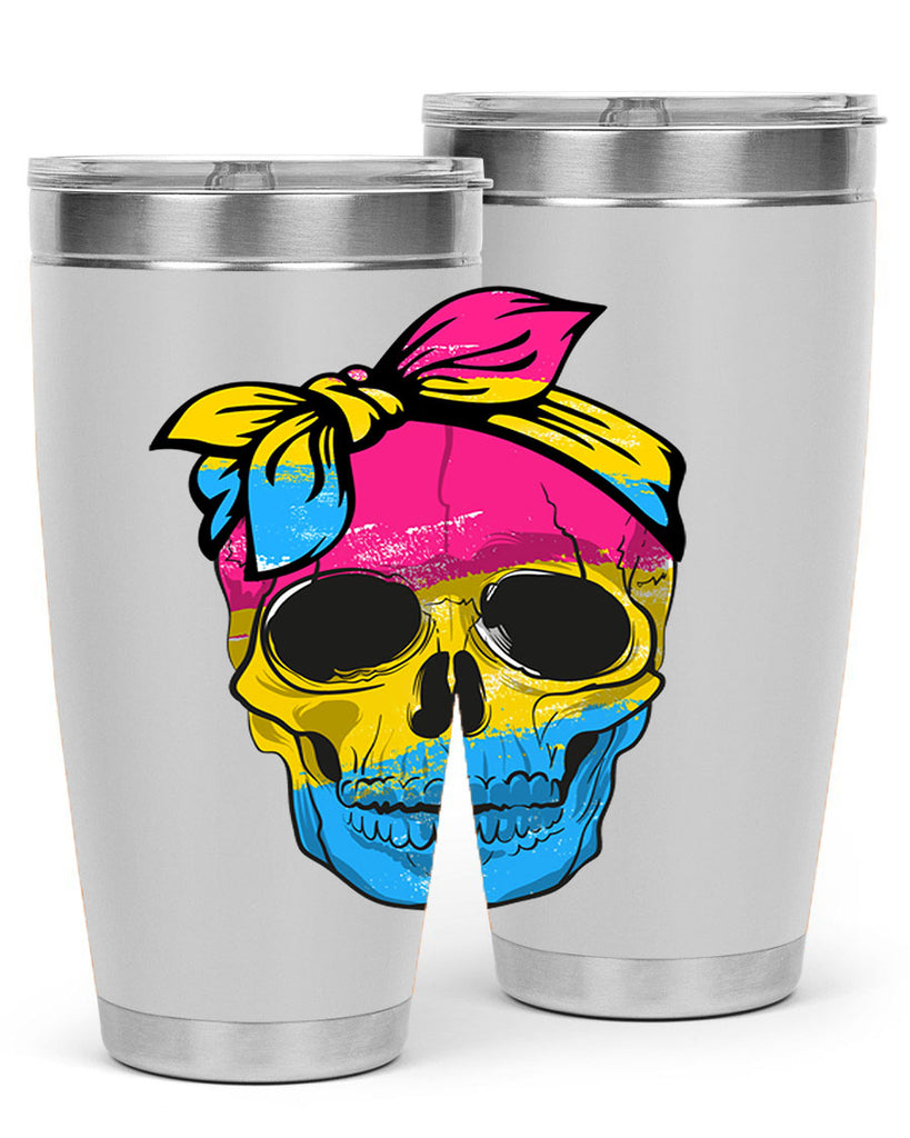 Pansexual Lgbtq Skull Gay Pride Png 30#- lgbt- Tumbler