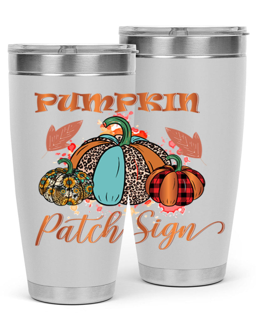 Pumpkin Patch Sign 530#- fall- Tumbler