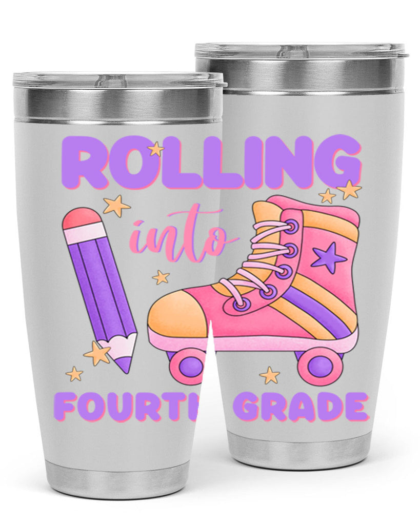 Rolling into 4th Grade 25#- 4th  grade- Tumbler