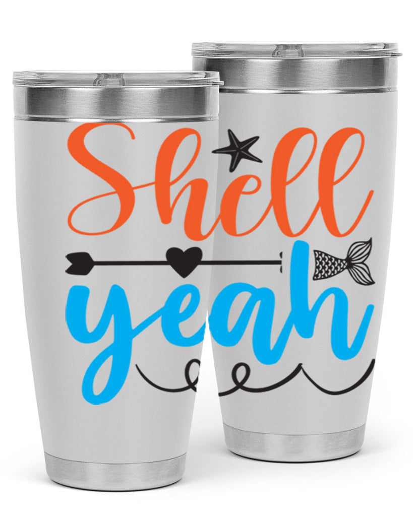 Shell Yeah 594#- mermaid- Tumbler