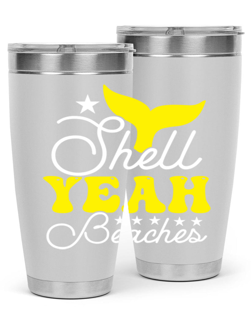 Shell Yeah Beaches 585#- mermaid- Tumbler