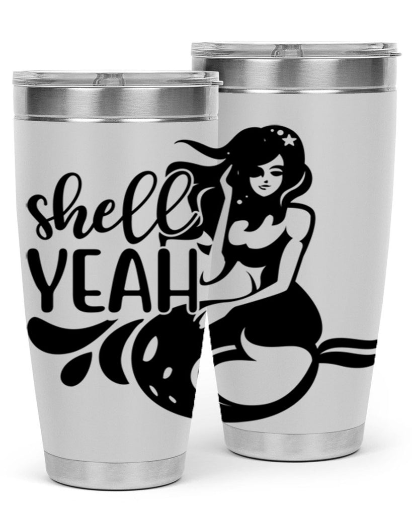 Shell yeah 596#- mermaid- Tumbler