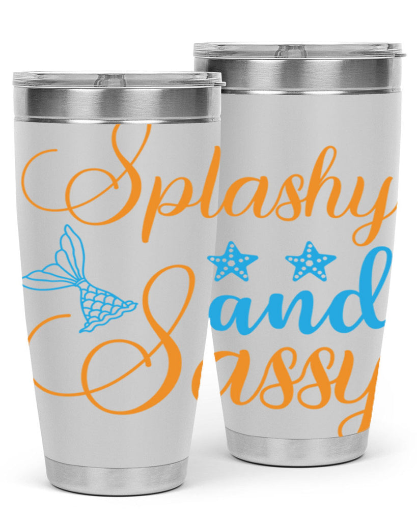 Splashy and Sassy Design 625#- mermaid- Tumbler