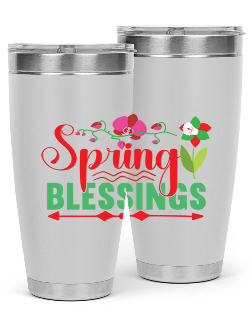 Spring Blessings 418#- spring- Tumbler