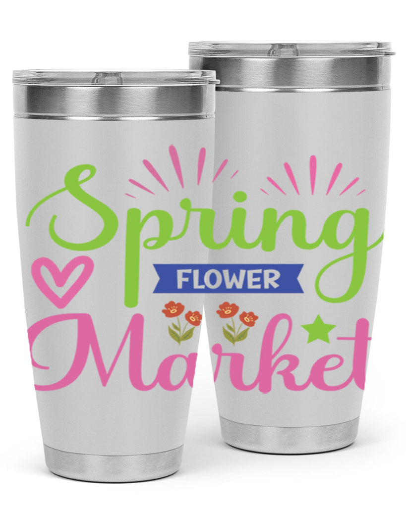 Spring Flower Market  487#- spring- Tumbler