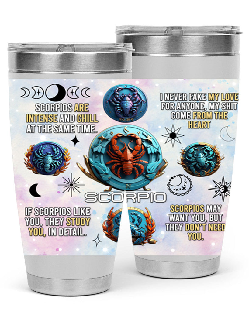 Straightscorpio 477#- zodiac- Tumbler