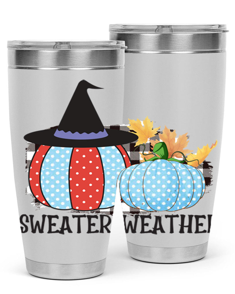 Sweater Weather Pumpkin Gnome 586#- fall- Tumbler