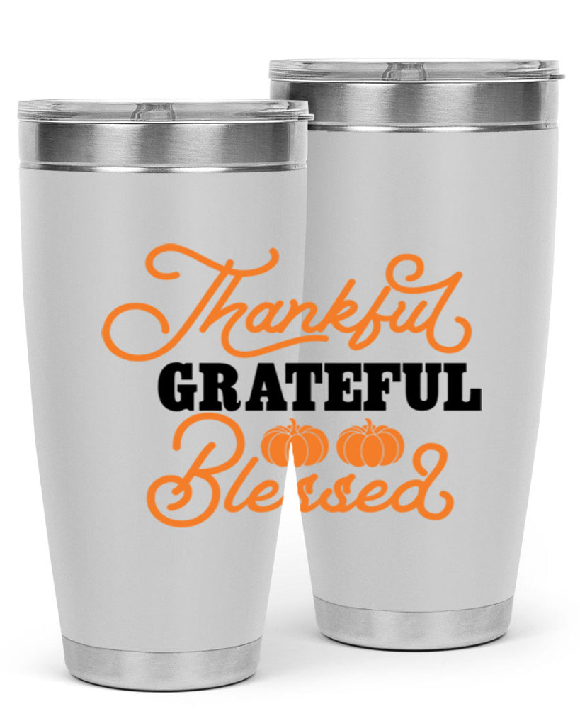 Thankful Grateful Blessed 604#- fall- Tumbler
