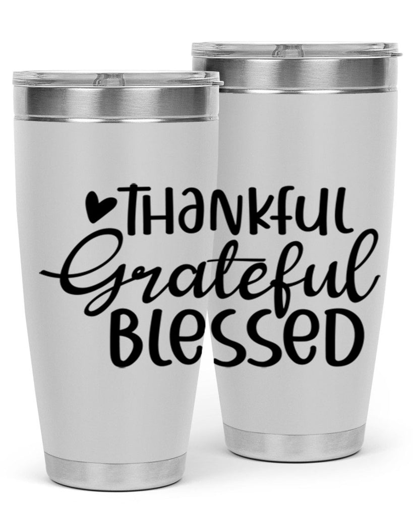 Thankful Grateful Blessed 605#- fall- Tumbler
