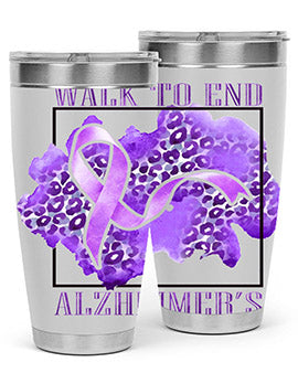 Walk o End AlzheimerS Purple Ribbon 220#- alzheimers- Tumbler