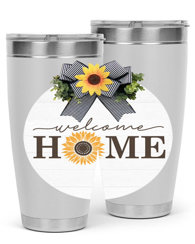 Welcome Home sunflower Mockup572#- spring- Tumbler