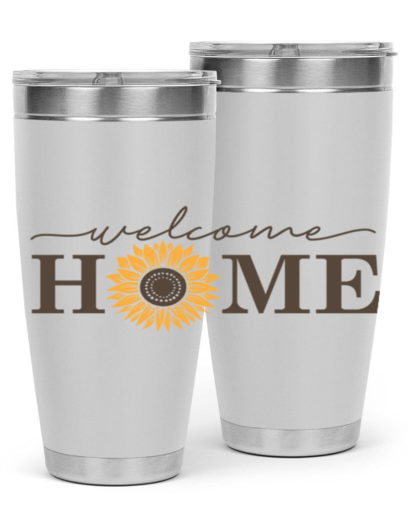 Welcome Home sunflower573#- spring- Tumbler