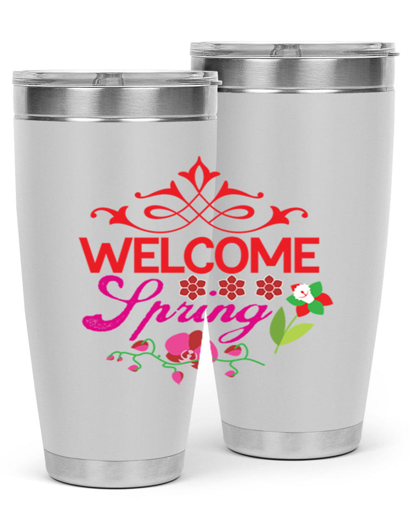 Welcome Spring 580#- spring- Tumbler