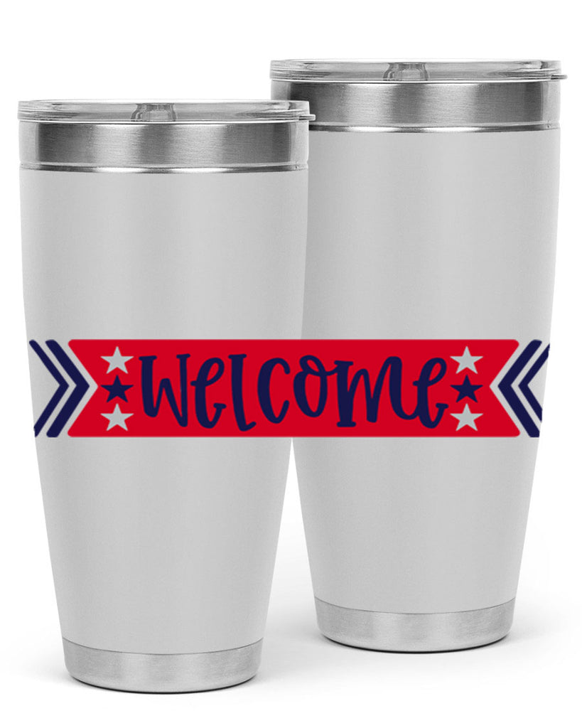 Welcome Style 187#- Fourt Of July- Tumbler