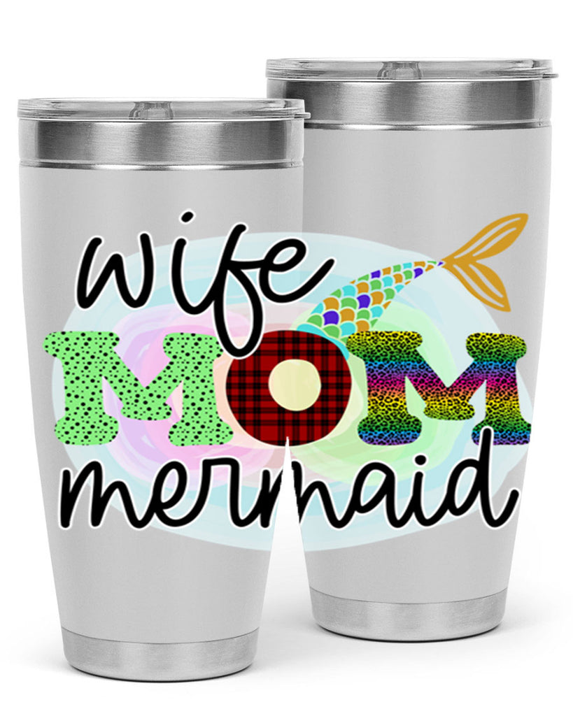 Wife Mom Mermaid 674#- mermaid- Tumbler