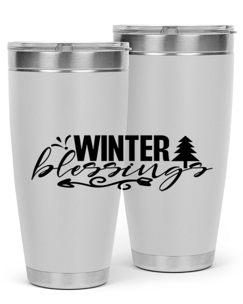 Winter Blessings 496#- winter- Tumbler