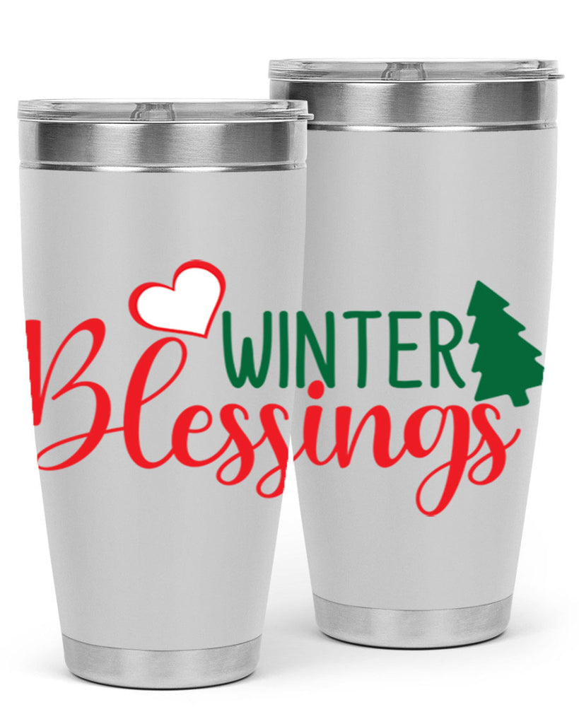 Winter Blessings 546#- winter- Tumbler