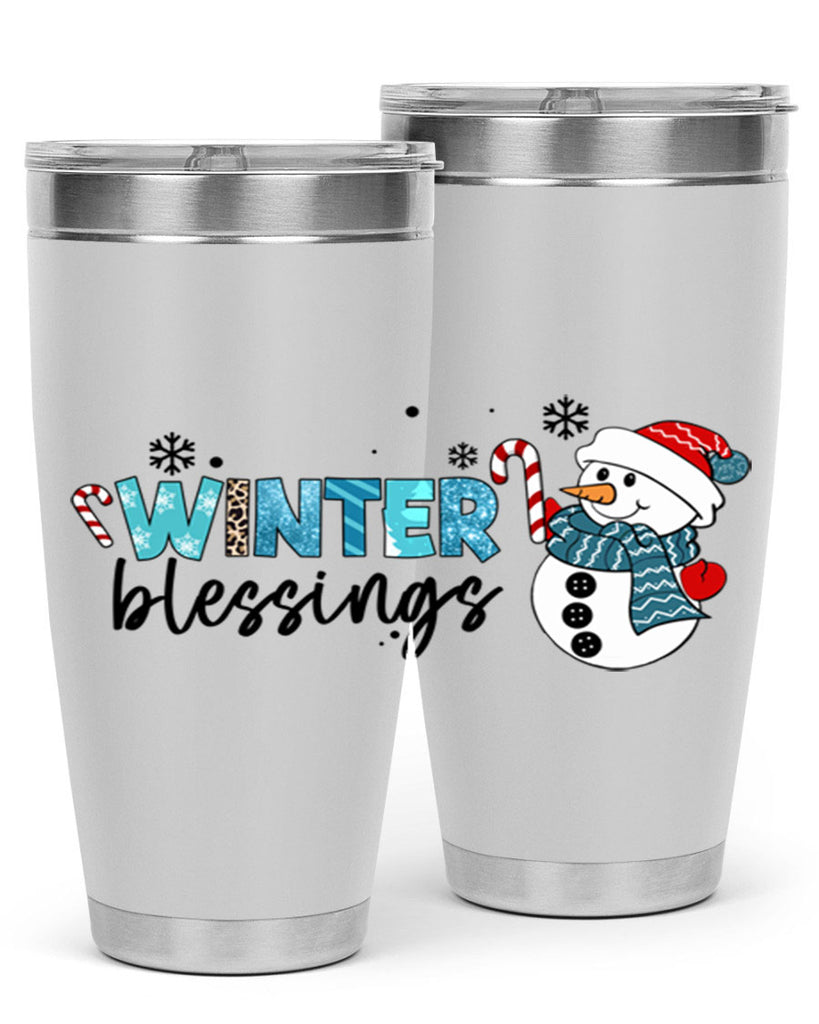 Winter blessings 570#- winter- Tumbler