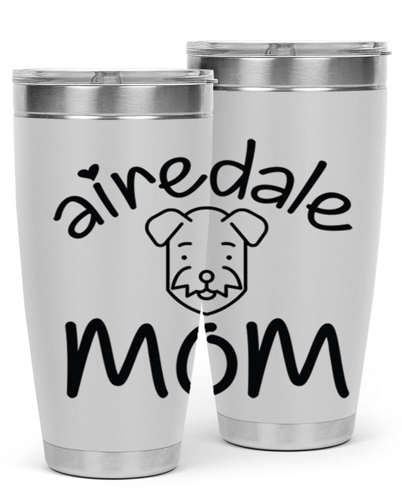 airedale mom 224#- mom- Tumbler