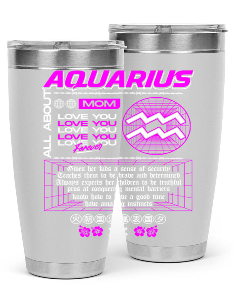aquarius 86#- zodiac- Tumbler