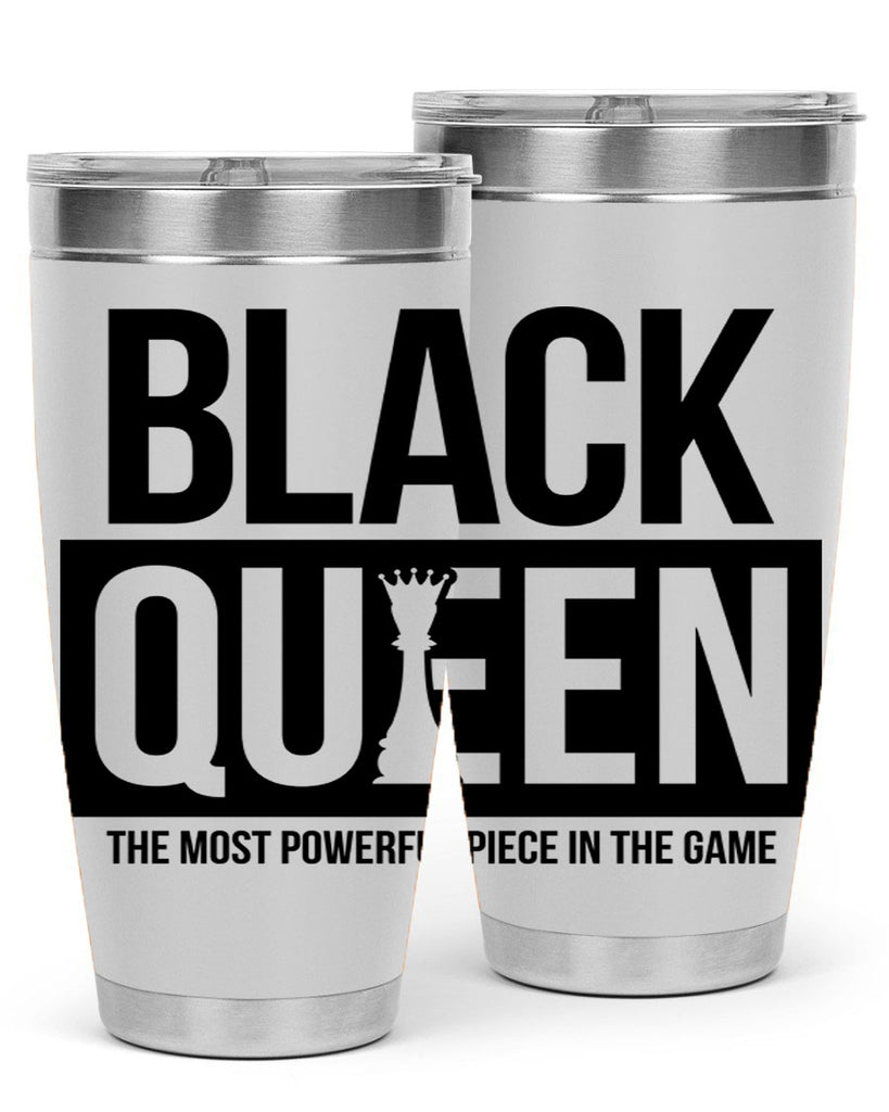 black queen chess 224#- black words phrases- Cotton Tank