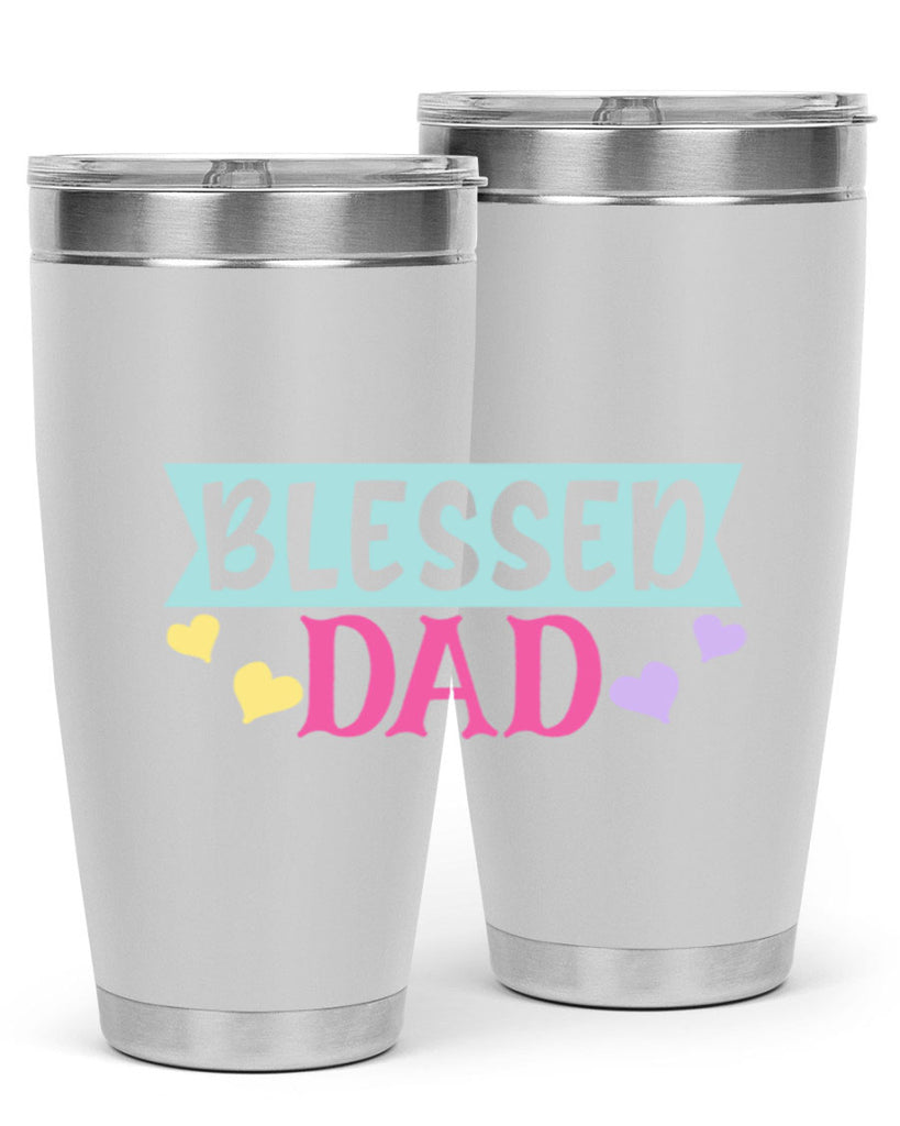 blessed dad 37#- dad- Tumbler