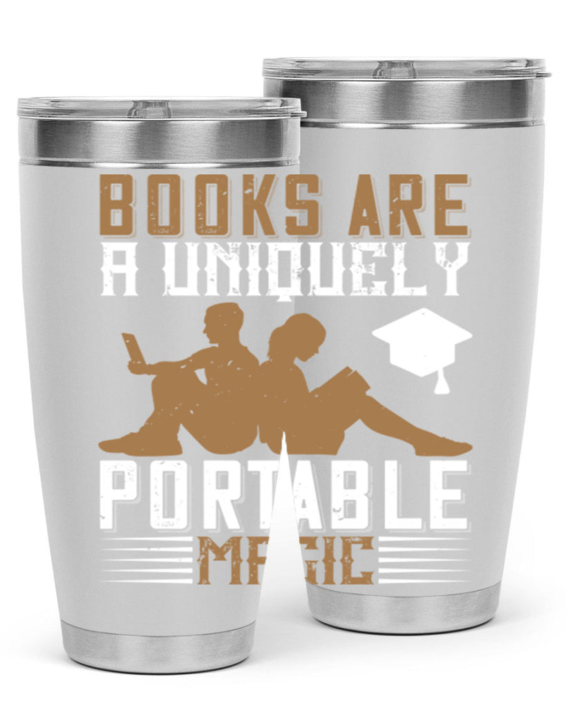 books are a uniquely portable magic 74#- reading- Tumbler