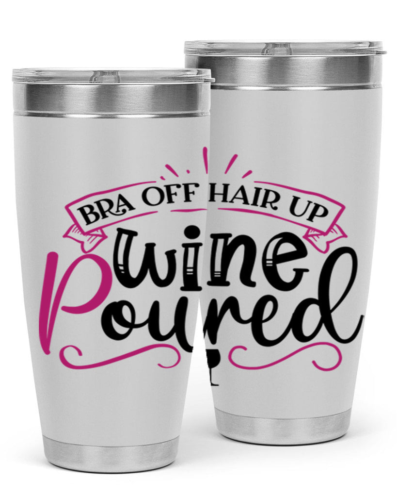 bra off hair up wine poured 206#- wine- Tumbler