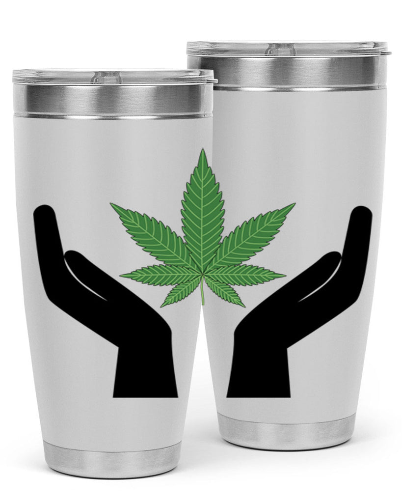 cannabis hands 44#- marijuana- Tumbler