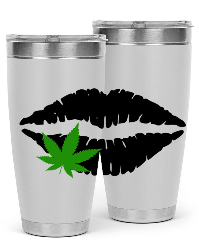 cannabis lips 47#- marijuana- Tumbler