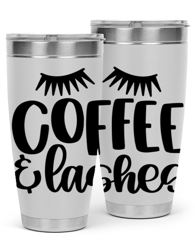 coffee lashes 177#- coffee- Tumbler