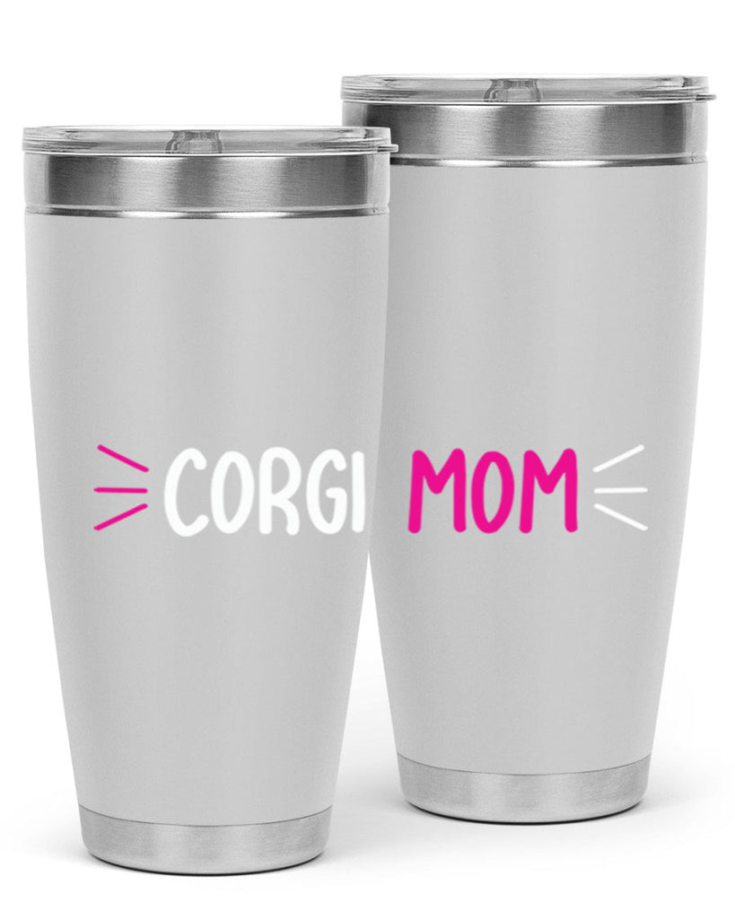 corgi mom 192#- mom- Tumbler