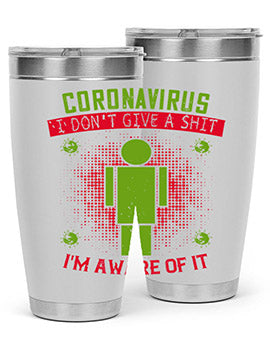 coronavirus i dont give a shit im aware of it Style 3#- corona virus- Cotton Tank