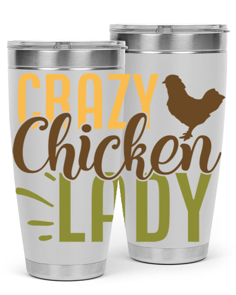 crazy chicken lady 18#- farming and gardening- Tumbler