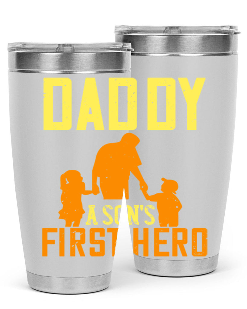 daddy a sons first hero 249#- fathers day- Tumbler