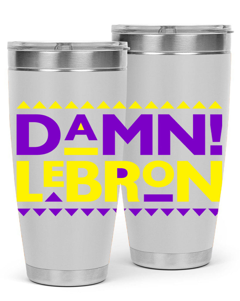 damn lebron 177#- black words phrases- Cotton Tank