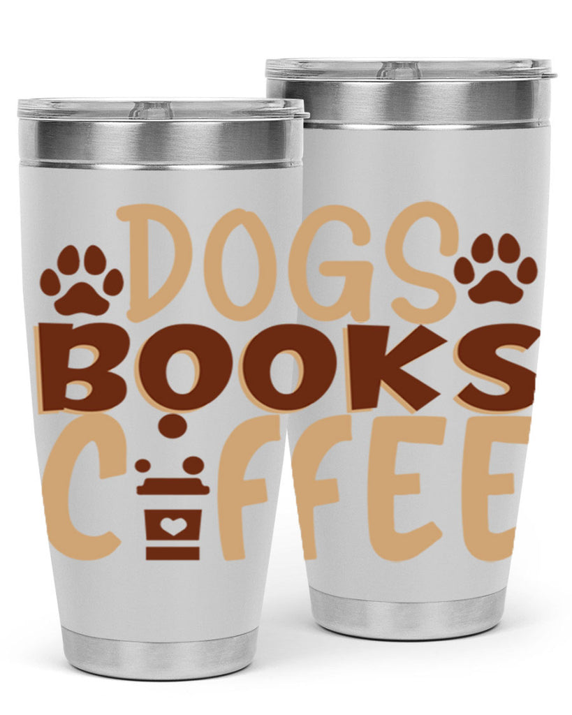 dogs books coffee 214#- coffee- Tumbler