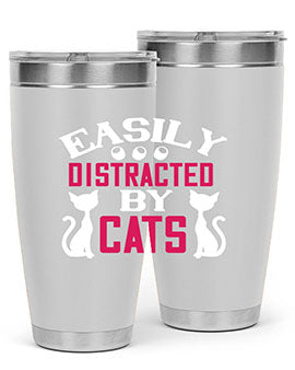 easily distracted by cats Style 46#- cat- Tumbler
