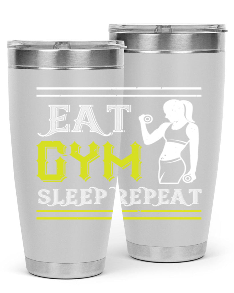 eat gym sleep repeat 69#- gym- Tumbler