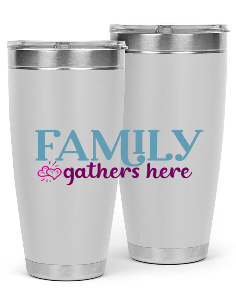 family gathers here 40#- family- Tumbler