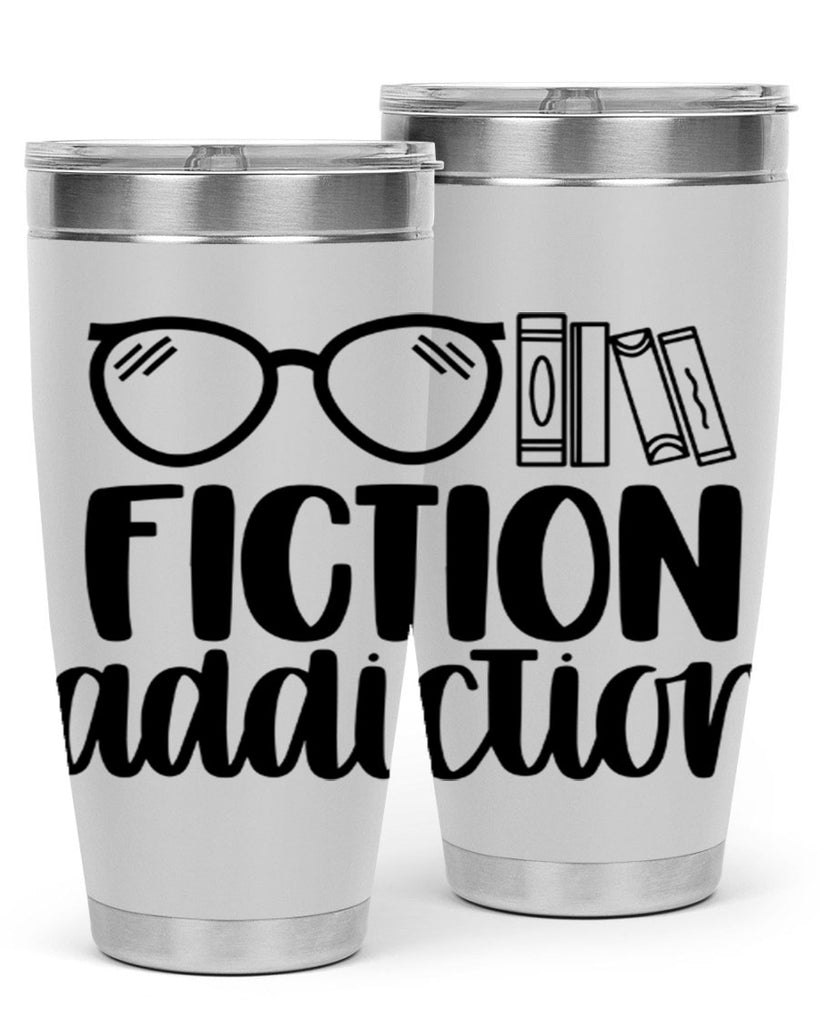 fiction addiction 40#- reading- Tumbler