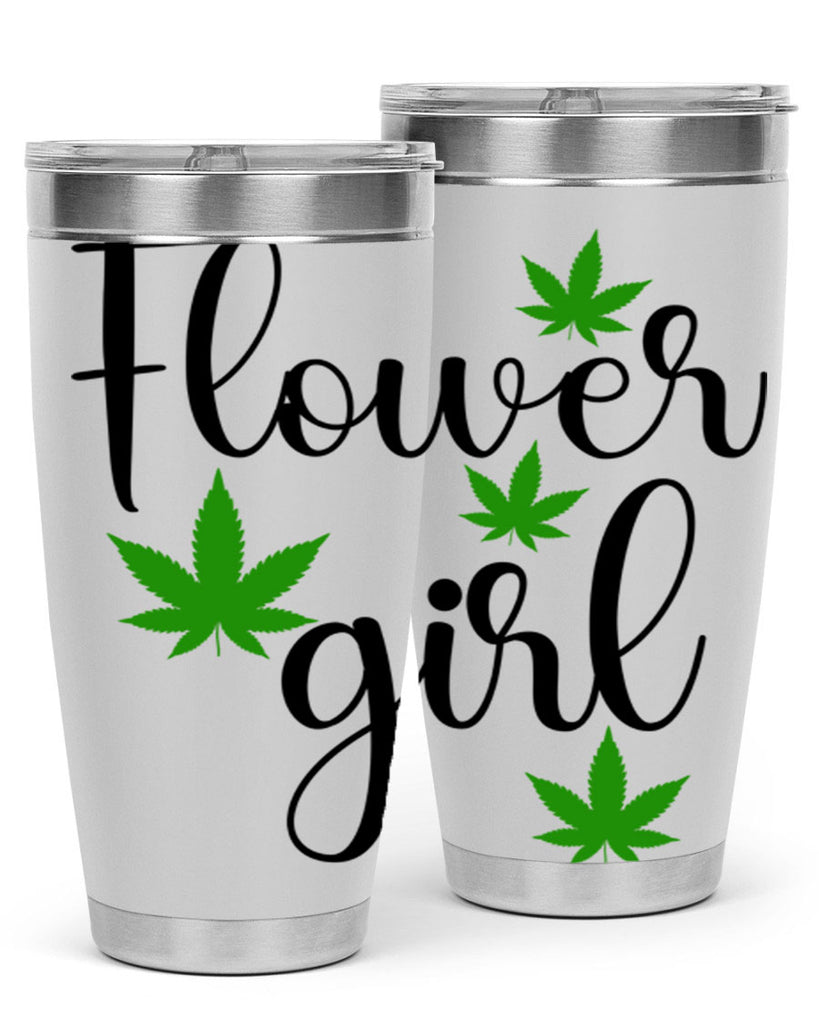 flower girl cannabis 84#- marijuana- Tumbler