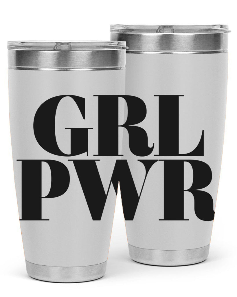 grl pwr 141#- black words phrases- Cotton Tank