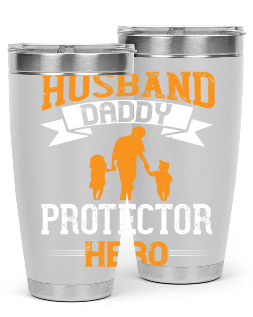 husband daddy protector hero 252#- fathers day- Tumbler