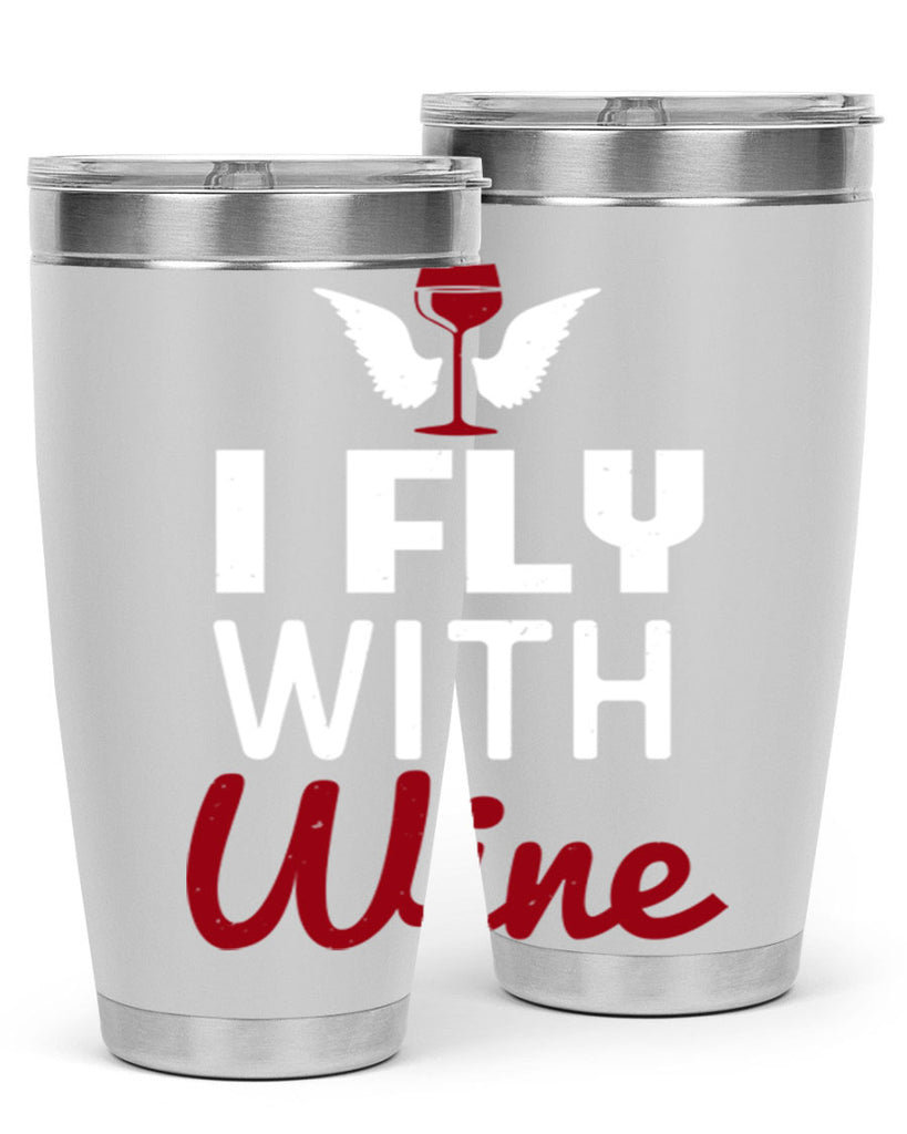 i fly with wine 212#- wine- Tumbler