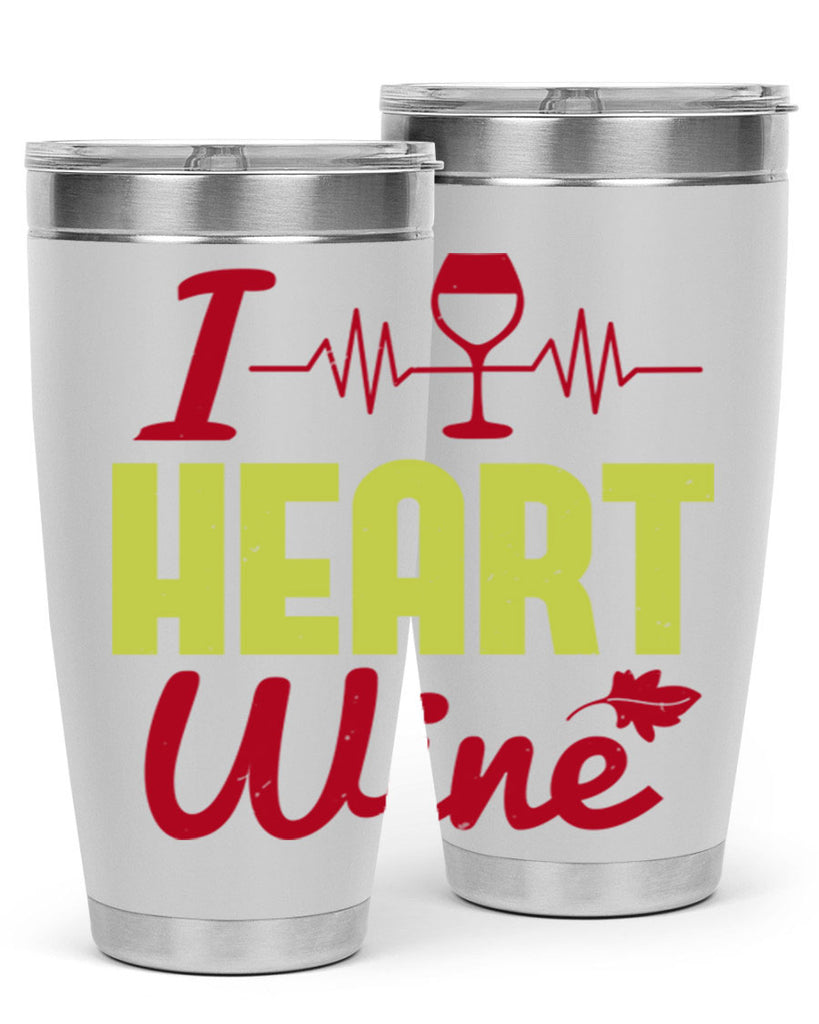 i heart wine 211#- wine- Tumbler