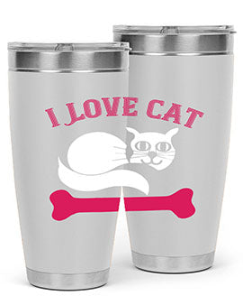 i love cat Style 55#- cat- Tumbler