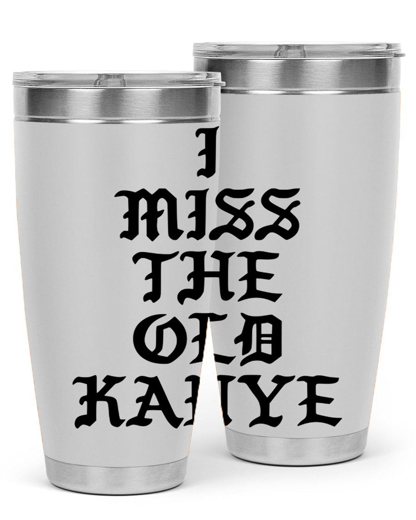 i miss the old kanye pablo 114#- black words phrases- Cotton Tank