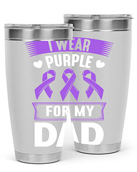 i wear purple for my 186#- alzheimers- Tumbler