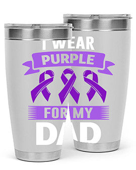 i wear purple for my 187#- alzheimers- Tumbler